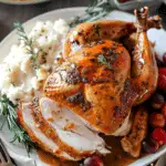 Roast Turkey with Herb Butter, Citrus & Vegetables