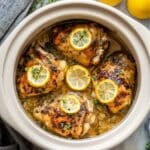 Slow Cooker Lemon Garlic Chicken Recipe