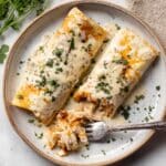 38g Protein Chicken Enchiladas with Dreamy White Sauce Recipe