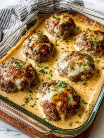 Amish Hamburger Steak Bake Recipe