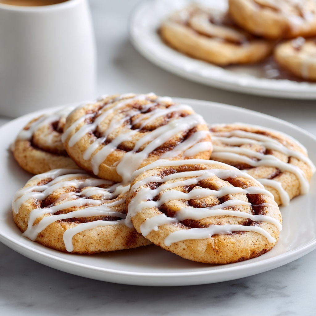 The image shows a close-up of a stack of three light golden-brown cinnamon rolls on a white marbled surface. Each roll has a visible swirl pattern with a cinnamon filling peeking through the soft layers. The rolls are topped with white icing that drips down the sides in thin lines, adding a glossy texture. The front roll has a bite taken out, revealing the soft, fluffy inside and the layers of cinnamon. Around the rolls, there are two cinnamon sticks positioned on the white marbled surface. Photo taken with an iphone --ar 4:5 --v 7