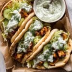 Sheet Pan Chicken Pitas with Herby Ranch Recipe