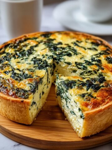 Cottage Cheese and Spinach Crustless Quiche Recipe