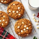 Gingerbread White Chocolate Cookies Recipe