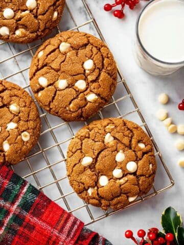 Gingerbread White Chocolate Cookies Recipe