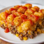 Cowboy Casserole: Easy Ground Beef & Tater Tots Bake Recipe