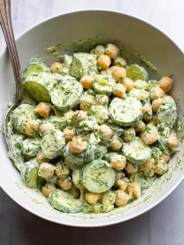 Cucumber Chickpea Dill Salad Recipe