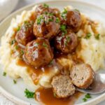 Slow Cooker Salisbury Steak Meatballs Recipe