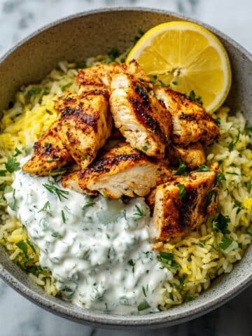 Easy Chicken Tzatziki Rice Bake Recipe