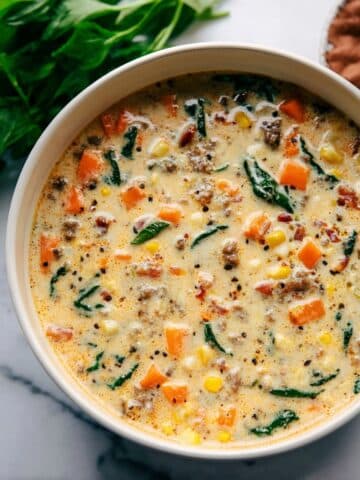 Creamy Parmesan Italian Sausage Soup Recipe