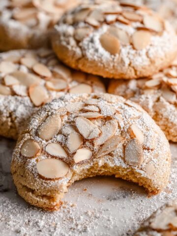 Almond Cookies with Frangipane and Sliced Almond Topping Recipe