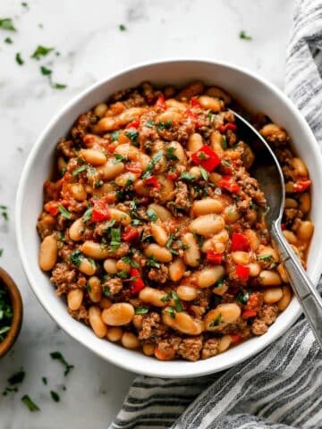 The BEST Slow Cooker Cowboy Beans Recipe