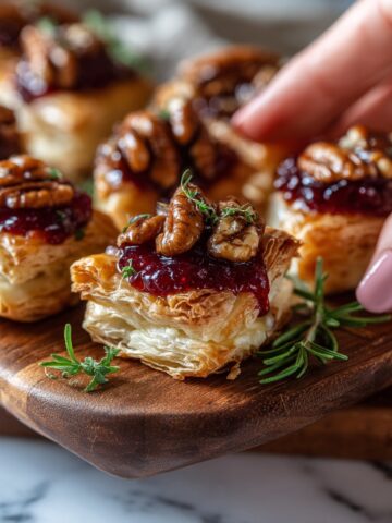 Baked Cranberry Brie Bites Recipe