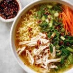 Aromatic Ginger Scallion Chicken Noodle Soup Recipe