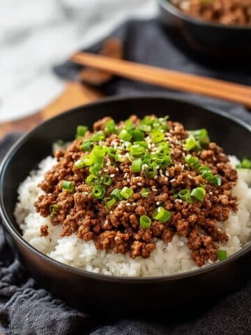 Korean Ground Beef Bowl (25-Minutes) Recipe