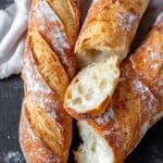 No Knead Baguette Recipe