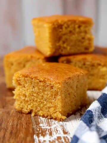Sweet Potato Cornbread with Honey-Brown Sugar Glaze Recipe