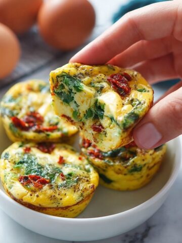 Spinach, Feta, and Sun-Dried Tomato Egg Muffins Recipe