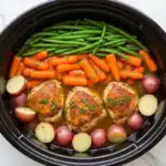 Slow Cooker Garlic Butter Chicken and Veggies Recipe