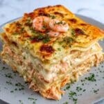 Seafood Lasagna with Crab, Shrimp, Scallops, and Calamari Recipe