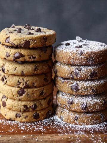 Espresso Shortbread Cookies with Toffee Chunks Recipe