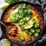 One Skillet White Chicken Chili Bake Recipe