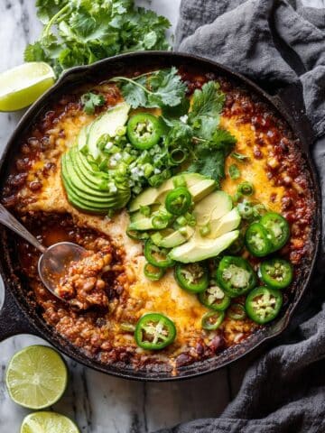 One Skillet White Chicken Chili Bake Recipe