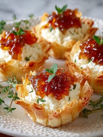 Quick Pepper Jelly Cream Cheese Appetizer Dip and Bites Recipe