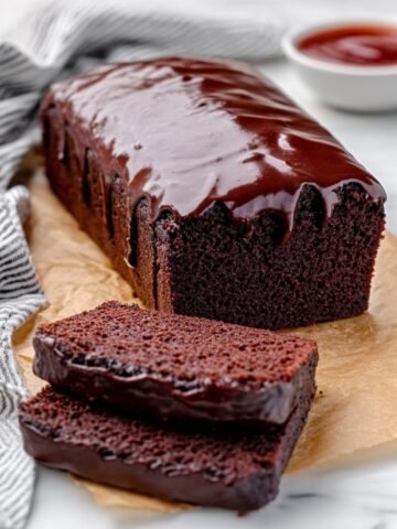 Chocolate Brownie Bread with Milk Chocolate Ganache Recipe