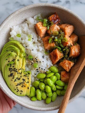 Teriyaki Salmon Sushi Bowl Recipe