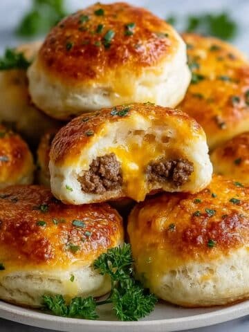 Garlic Parmesan Cheeseburger Bombs Recipe