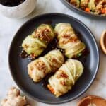 Vegan Cabbage Rolls with Ginger-Tamari Sauce Recipe
