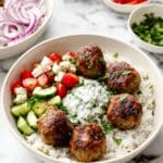 Greek Turkey Meatballs with Tzatziki Recipe