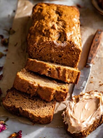 Maple Banana Bread with Cinnamon Butter Recipe