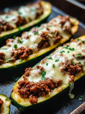 Easy Ground Beef Zucchini Boats (Healthy and Delicious) Recipe