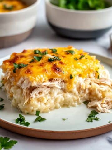 Healthy Chicken Cauliflower Rice Casserole Recipe