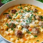 Delicious Parmesan Italian Sausage Soup Recipe