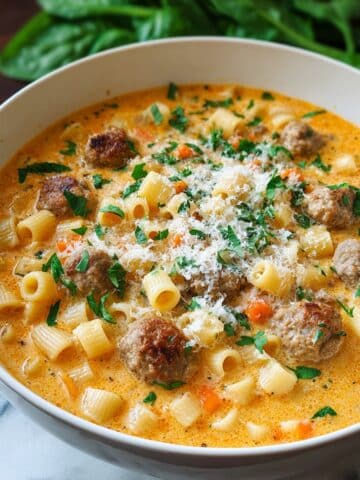 Delicious Parmesan Italian Sausage Soup Recipe