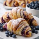 Blueberry Cream Cheese Puff Pastry Crescents Recipe