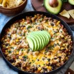 Cheesy Taco Rice Skillet Recipe