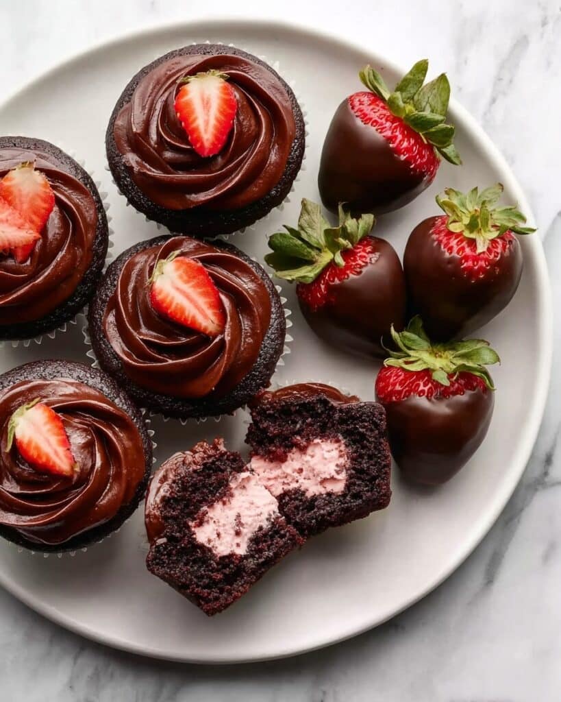 Chocolate Covered Strawberry Cupcakes: Irresistible & Delicious