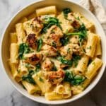 Healthy and Easy Garlic Parmesan Chicken Pasta Recipe