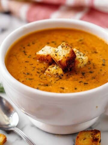 Roasted Tomato Basil Soup Recipe