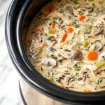 Slow Cooker Chicken and Wild Rice Soup Recipe