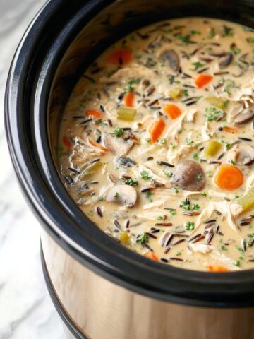 Slow Cooker Chicken and Wild Rice Soup Recipe