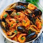Seafood Spaghetti Marinara Recipe