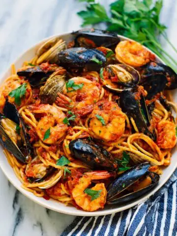 Seafood Spaghetti Marinara Recipe
