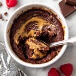 Chocolate Peanut Butter Mug Cake Recipe