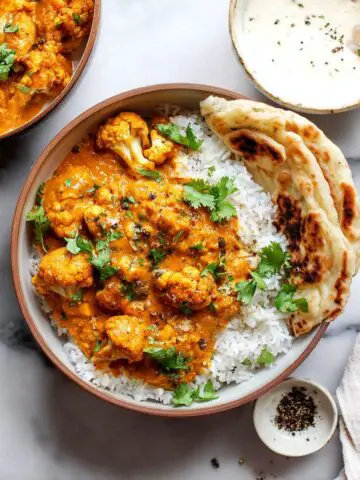 Butter Cauliflower Curry with Spiced Tomato Sauce Recipe