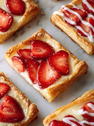 Strawberry Cream Cheese Puff Pastry Danish Recipe